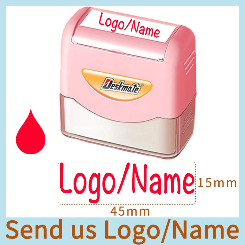 Logo/Name Custom-Made Stamp Boys Girls DIY For Children Customized Sticker Seal Student Clothes Chapter No Fade Security 06
