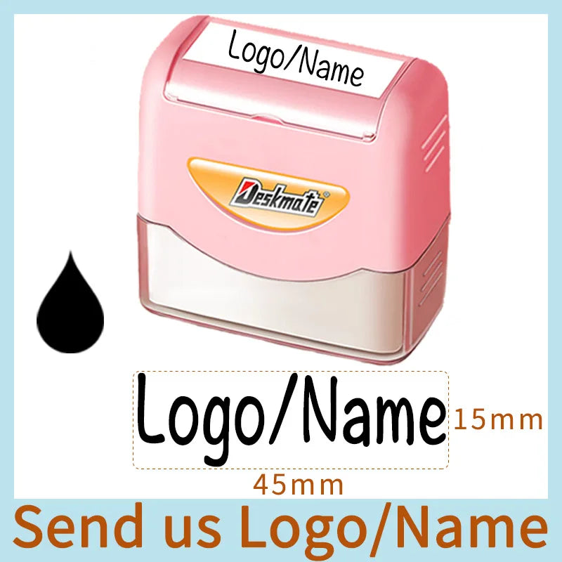 Logo/Name Custom-Made Stamp Boys Girls DIY For Children Customized Sticker Seal Student Clothes Chapter No Fade Security 06