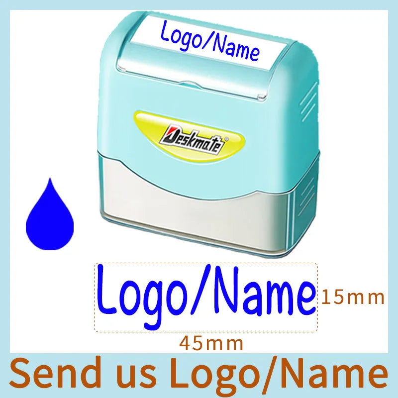 Logo/Name Custom-Made Stamp Boys Girls DIY For Children Customized Sticker Seal Student Clothes Chapter No Fade Security 06