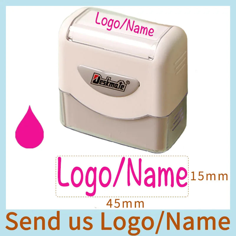 Logo/Name Custom-Made Stamp Boys Girls DIY For Children Customized Sticker Seal Student Clothes Chapter No Fade Security 06