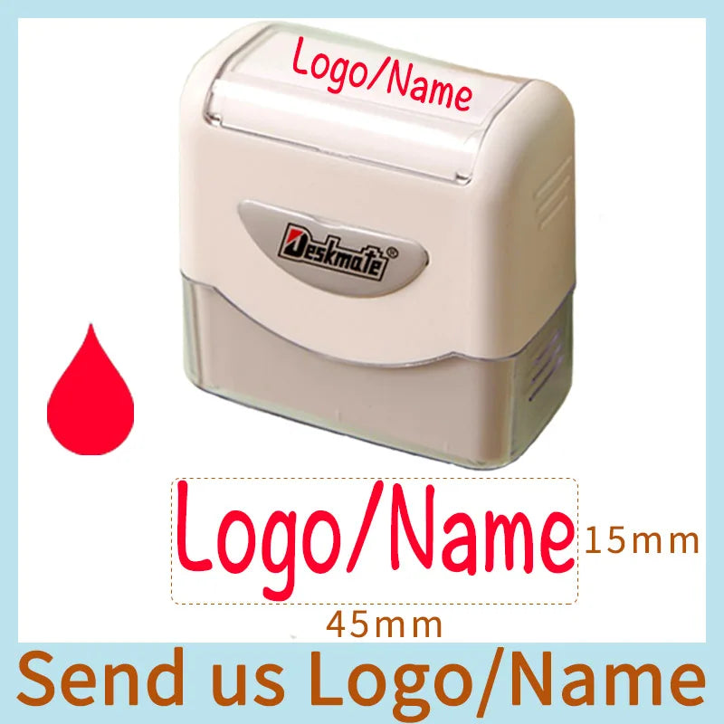 Logo/Name Custom-Made Stamp Boys Girls DIY For Children Customized Sticker Seal Student Clothes Chapter No Fade Security 06