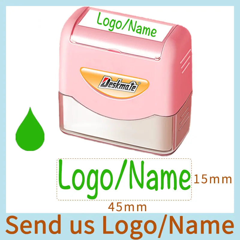 Logo/Name Custom-Made Stamp Boys Girls DIY For Children Customized Sticker Seal Student Clothes Chapter No Fade Security 06