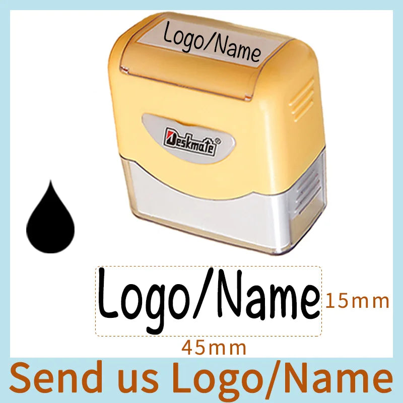 Logo/Name Custom-Made Stamp Boys Girls DIY For Children Customized Sticker Seal Student Clothes Chapter No Fade Security 06