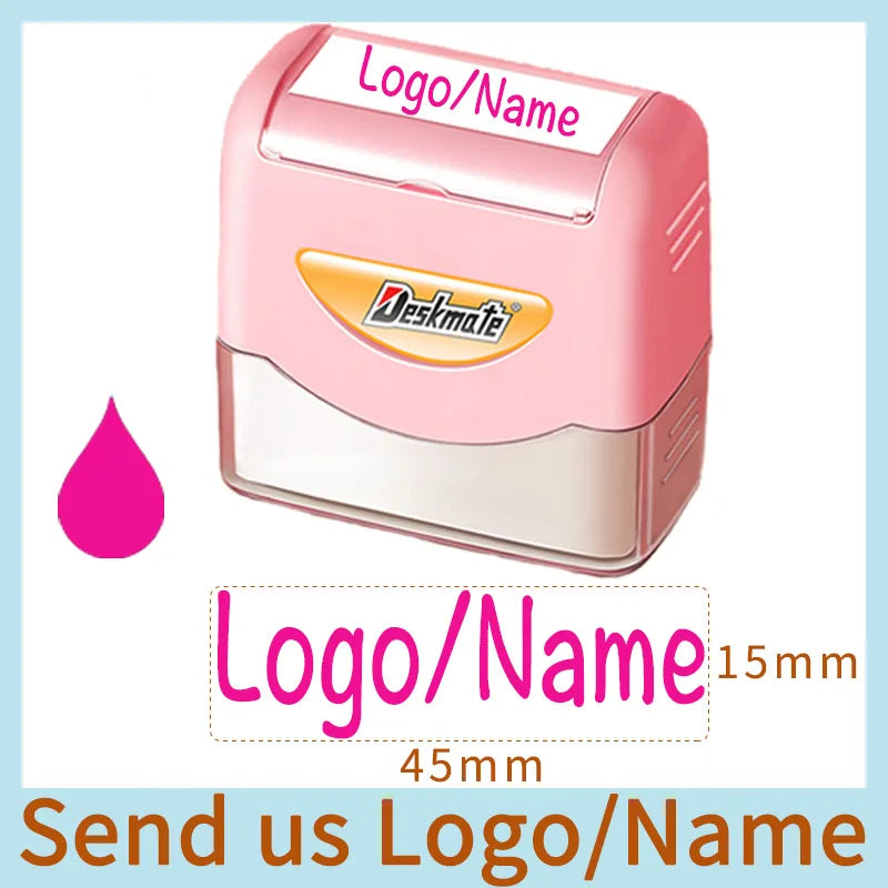Logo/Name Custom-Made Stamp Boys Girls DIY For Children Customized Sticker Seal Student Clothes Chapter No Fade Security 06