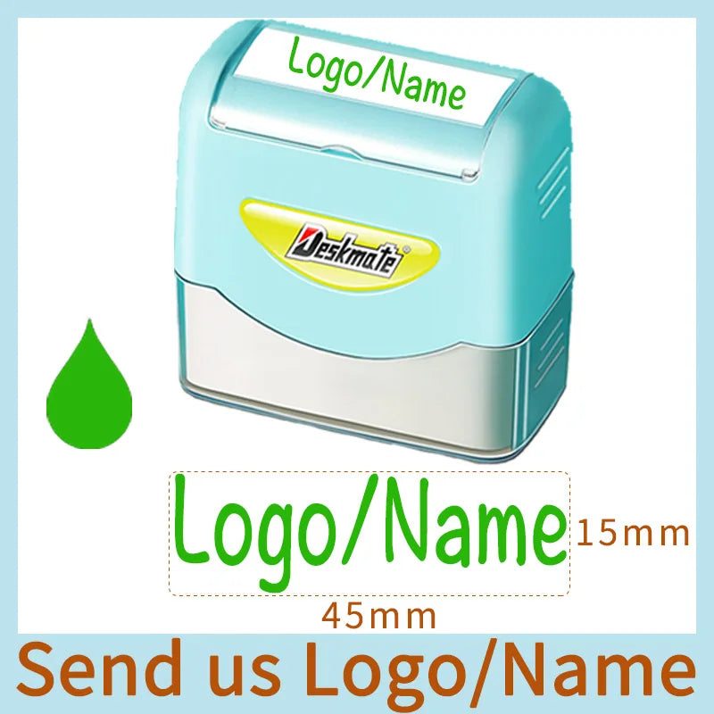 Logo/Name Custom-Made Stamp Boys Girls DIY For Children Customized Sticker Seal Student Clothes Chapter No Fade Security 06