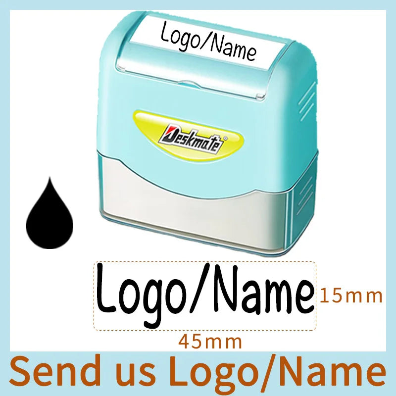 Logo/Name Custom-Made Stamp Boys Girls DIY For Children Customized Sticker Seal Student Clothes Chapter No Fade Security 06