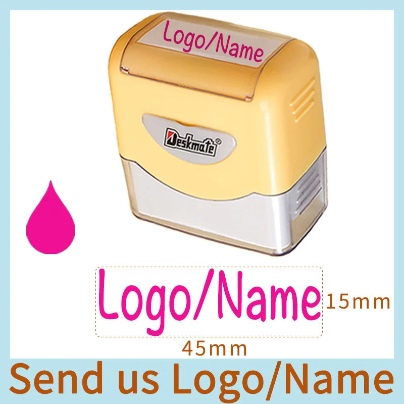 Logo/Name Custom-Made Stamp Boys Girls DIY For Children Customized Sticker Seal Student Clothes Chapter No Fade Security 06