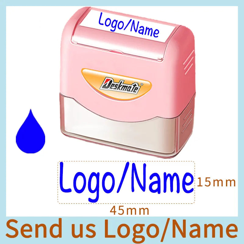 Logo/Name Custom-Made Stamp Boys Girls DIY For Children Customized Sticker Seal Student Clothes Chapter No Fade Security 06