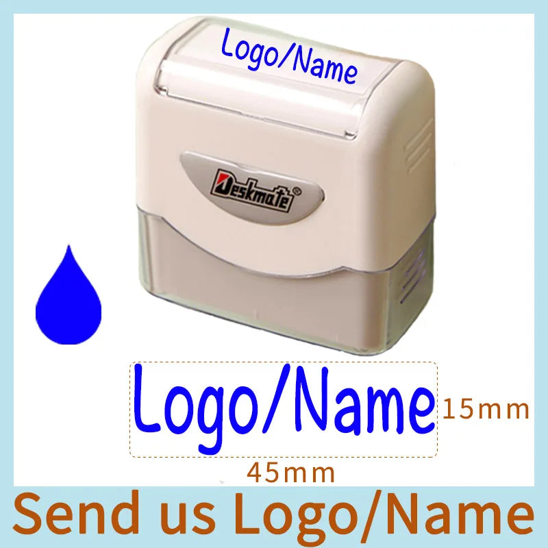 Logo/Name Custom-Made Stamp Boys Girls DIY For Children Customized Sticker Seal Student Clothes Chapter No Fade Security 06