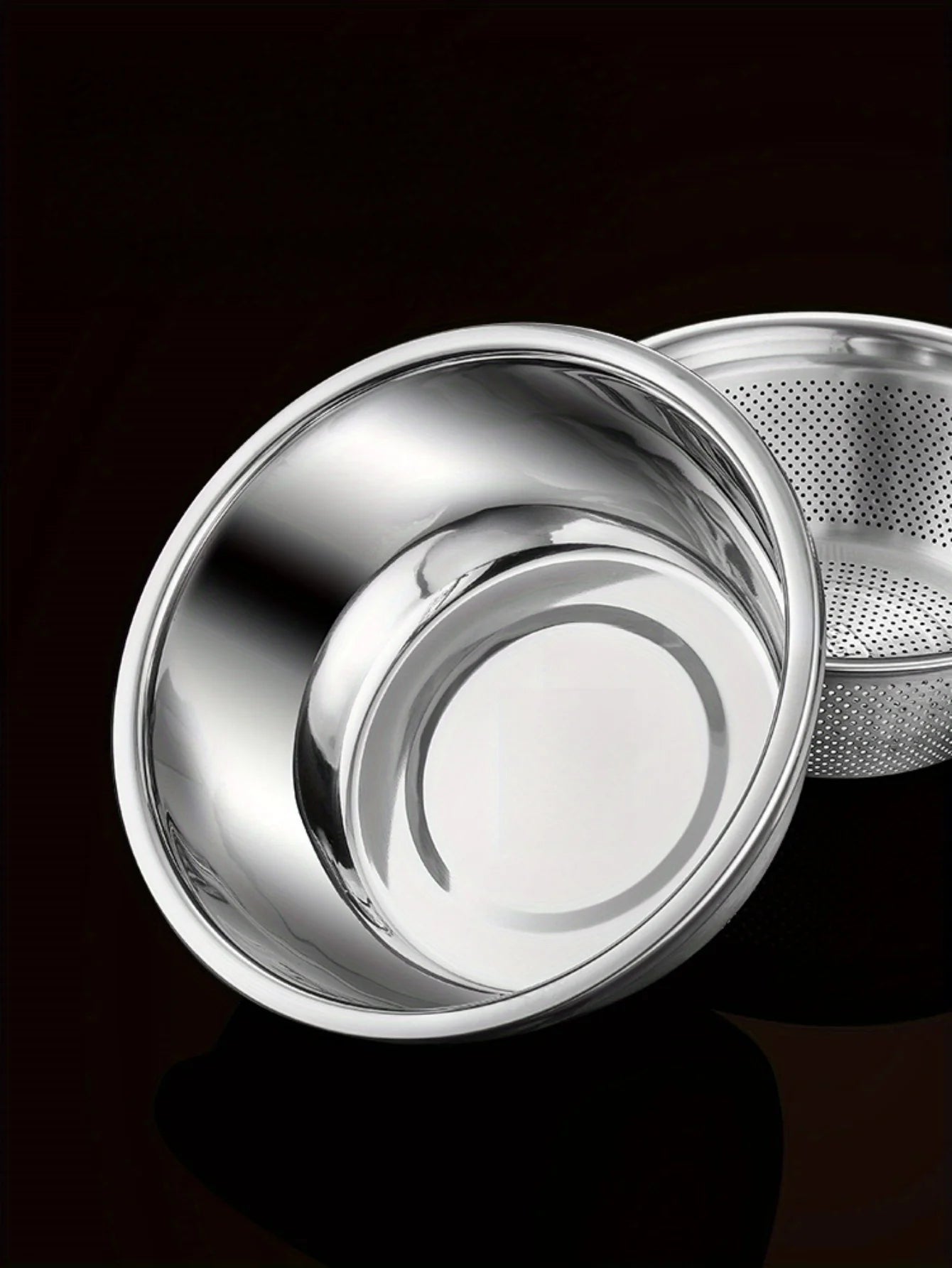 Multi functional vegetable cutter, shredder plate, stainless steel shredder basin, three piece set, kitchen shredder tool