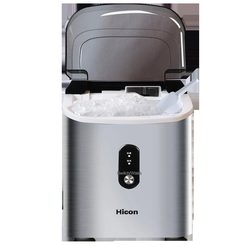Nugget Countertop Ice Maker, Silonn Chewable Pellet Ice Machine with Self-Cleaning Function,  1.1L 135W 0.7KG