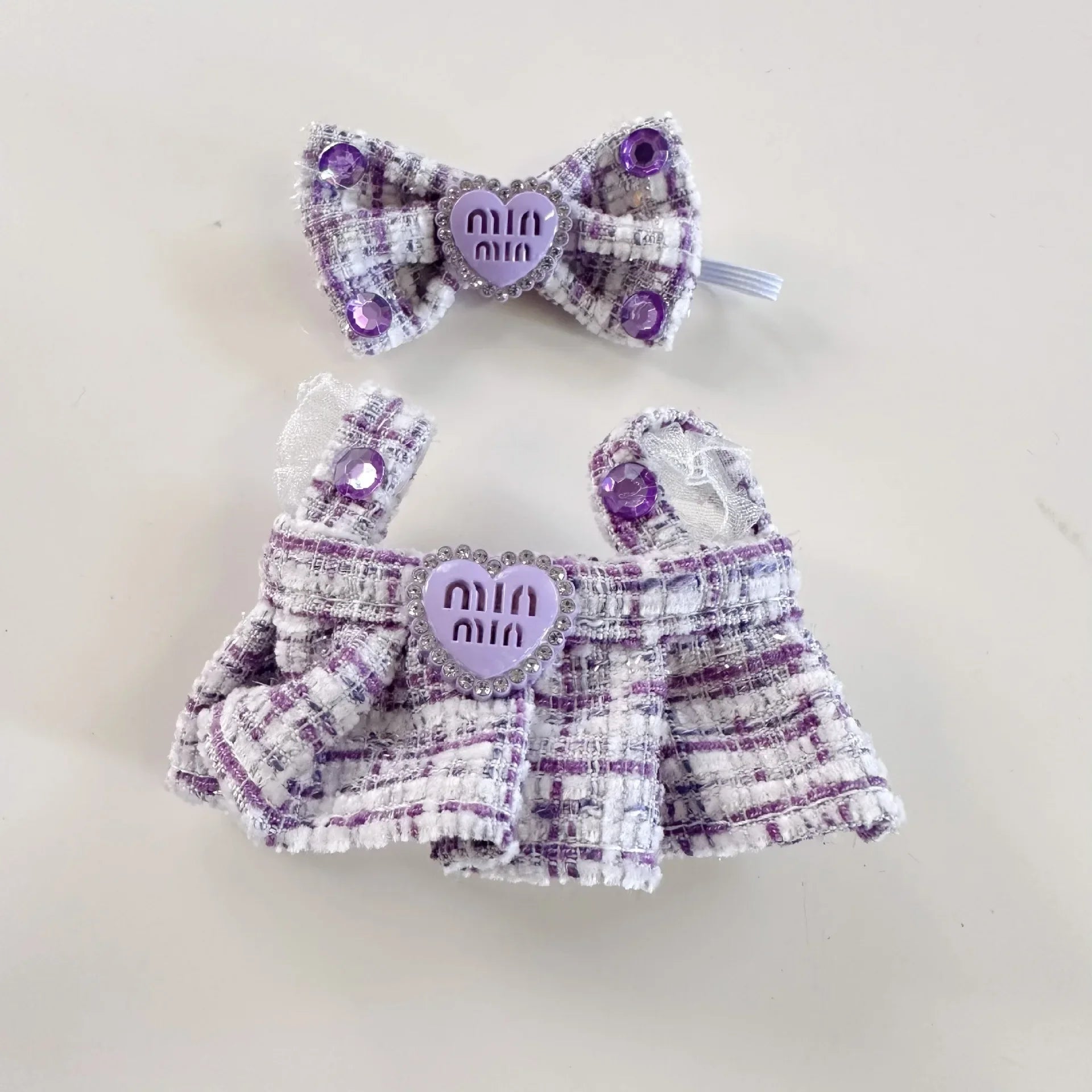 Cute Labubu Doll Outfit Accessories Classic Dress Set for 17CM V2 Mini Dolls Clothing Girl Kid Gift Labubu clothes luxury