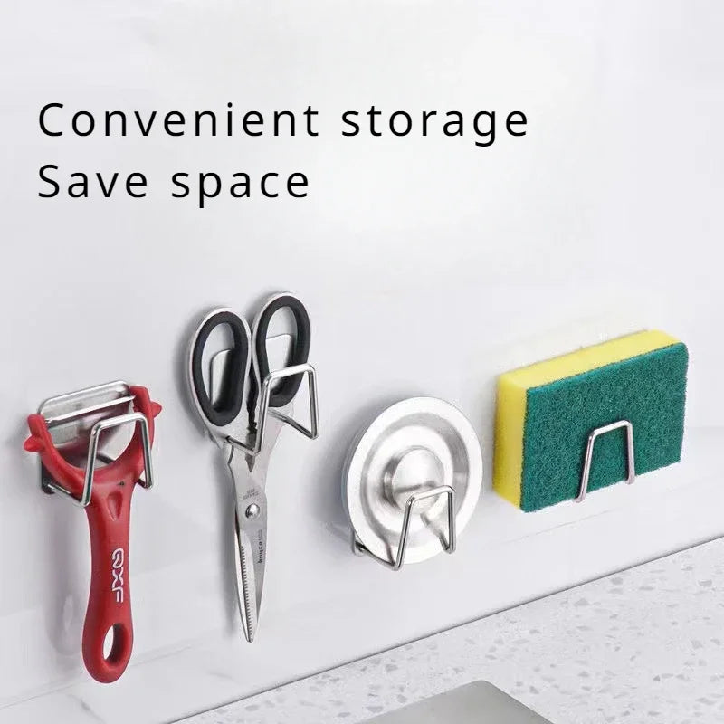 Kitchen Sponge Drainage Rack Stainless Steel Pot Lid Cutting Board Storage Rack Multifunctional Storage Rack Holder KitchenTools