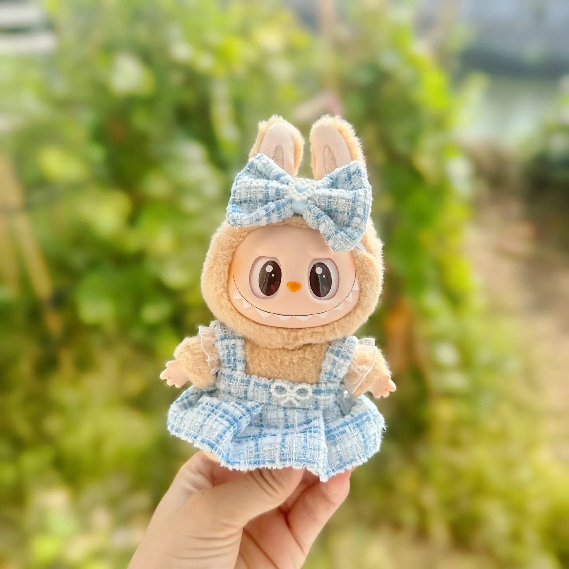 Cute Labubu Doll Outfit Accessories Classic Dress Set for 17CM V2 Mini Dolls Clothing Girl Kid Gift Labubu clothes luxury