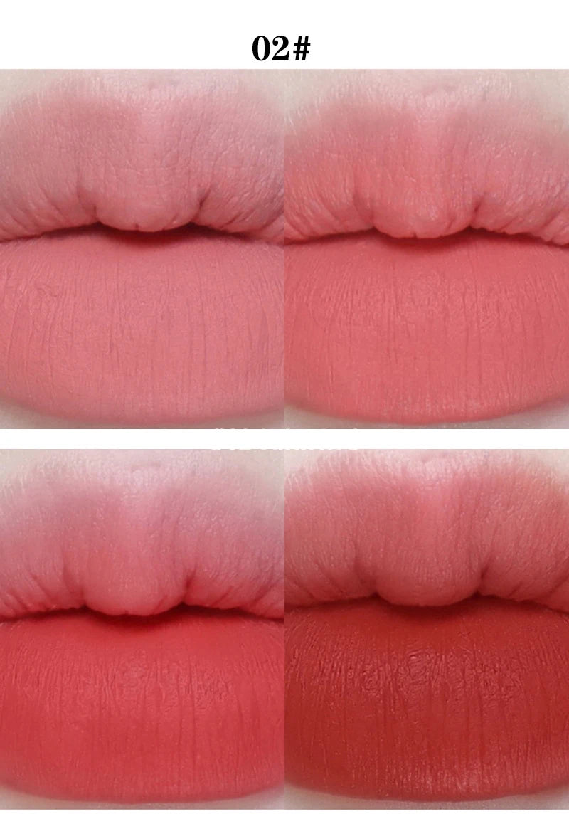 4pc/set Lipstick Korean Girl Group Crayon Lipstick Long Lasting Matte Lip Makeup Tint Easy To Color Sexy Waterproof Lipgross