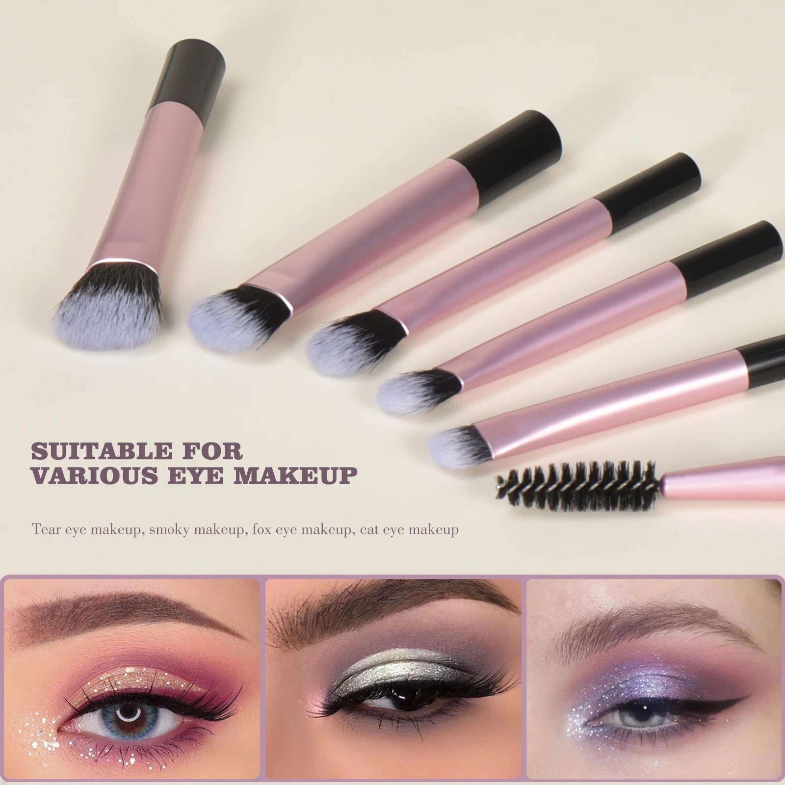 10 color Mini makeup brush Travel portable Makeup Tool Makeup Puff - Palm Brush Professional Makeup tool set Christmas gift