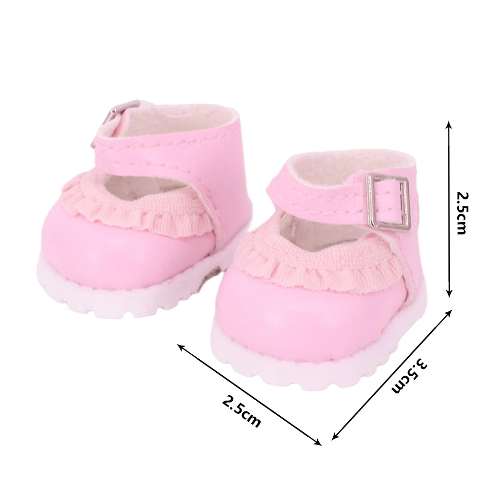 Doll Shoes 3.8Cm Length Canvas Shoe For 17cm Lalbubu Kpop Dolls Accessories Martin Boots Plush labubu Doll,Holiday Gifts