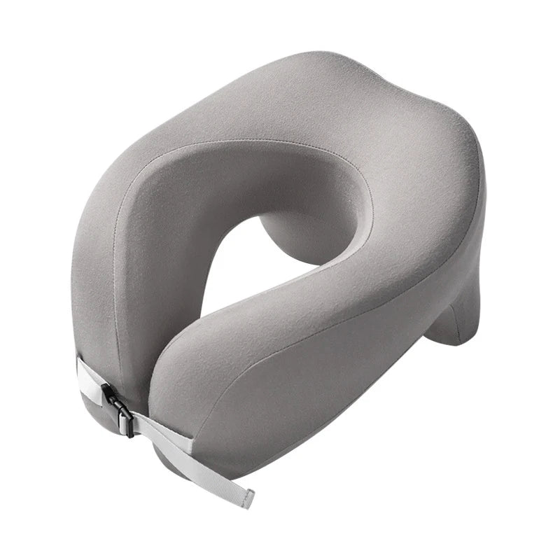 Travel Pillow U-Shape Pure Memory Foam Neck Pillow For Airplane Office Nap Cervical Pillows Flight Sleeping Head Neck Support