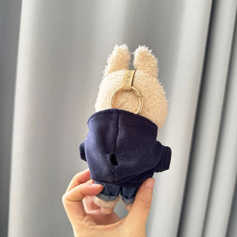 Labubu 17cm Clothes II Idol Dolls Sitting Party The Monster Outfit Accessories Clothing DIY Kids Gift Hoodie And Jeans EM03A