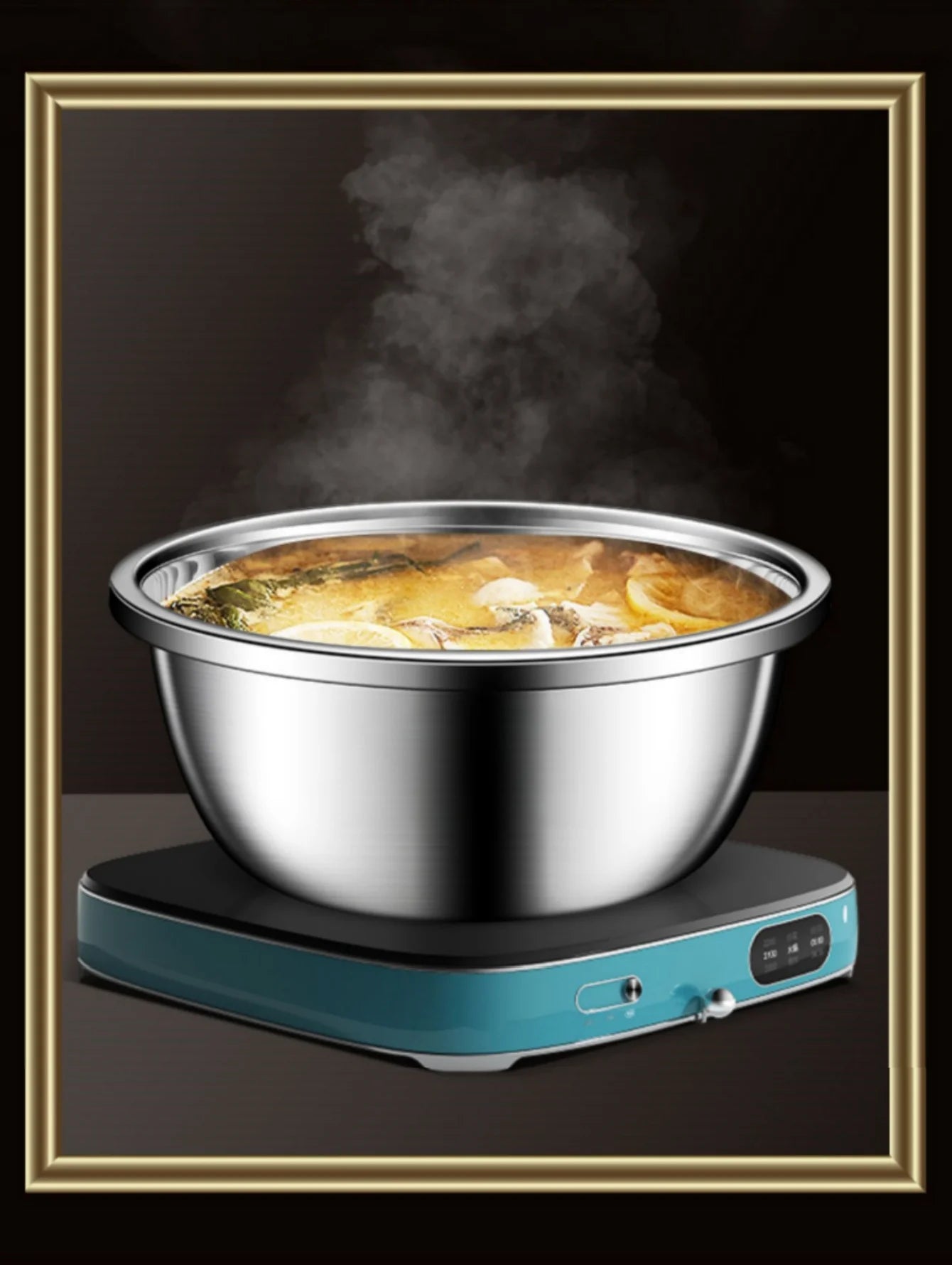 Multi functional vegetable cutter, shredder plate, stainless steel shredder basin, three piece set, kitchen shredder tool