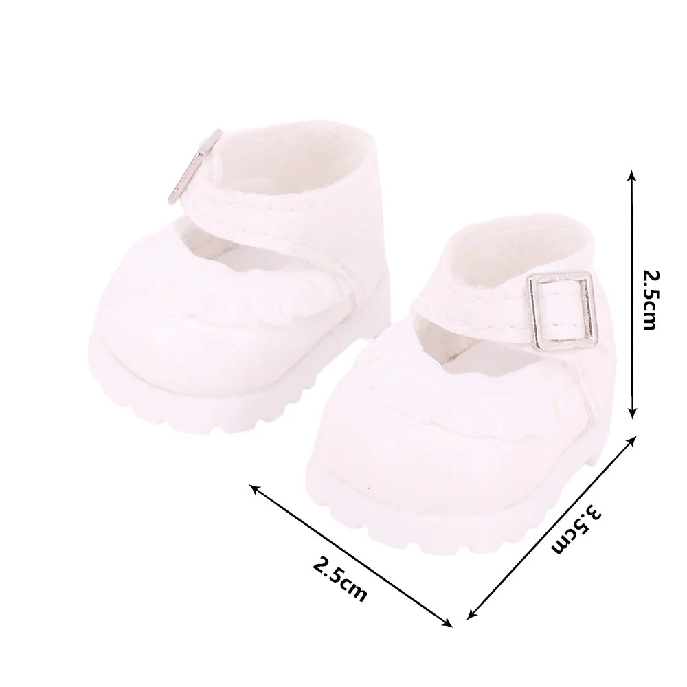 Doll Shoes 3.8Cm Length Canvas Shoe For 17cm Lalbubu Kpop Dolls Accessories Martin Boots Plush labubu Doll,Holiday Gifts