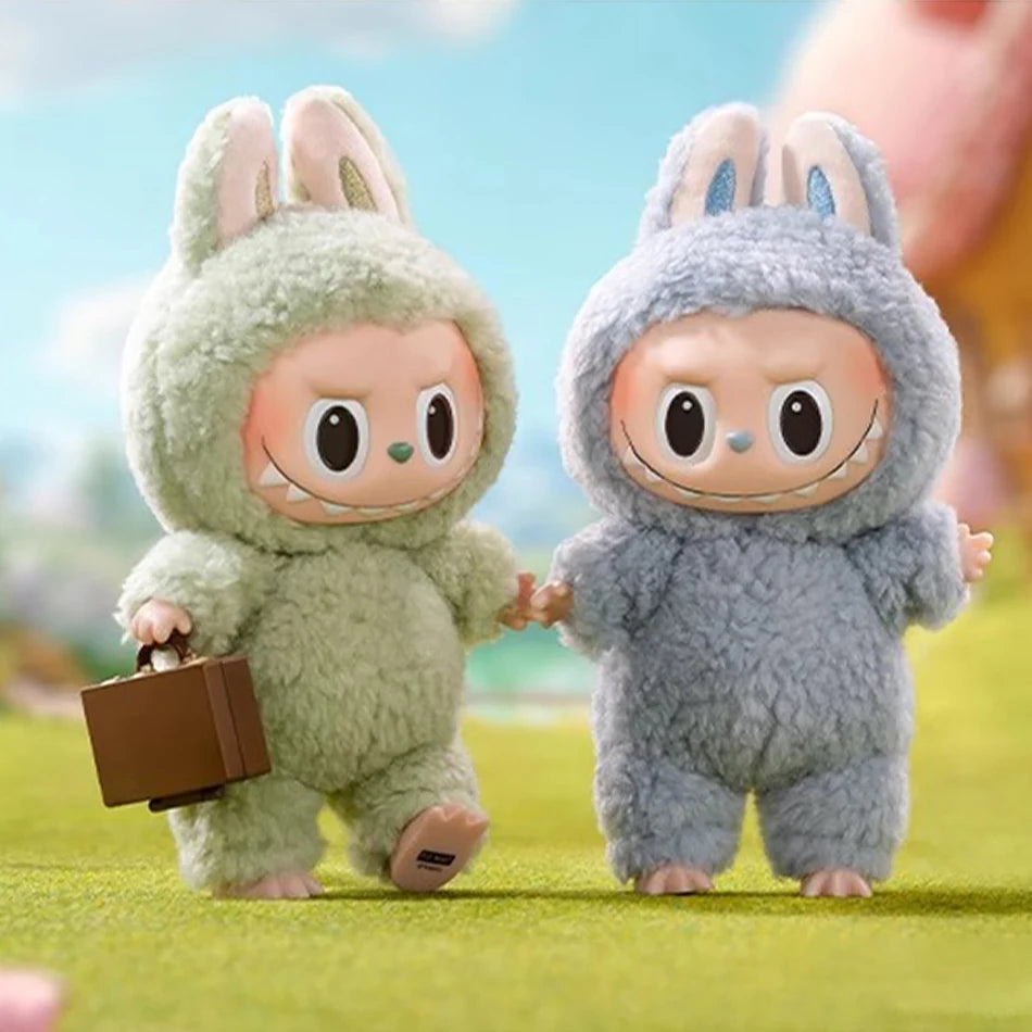 Labbubu Plush Doll Macaroon Action Anime Figure Doll Hobbies Pendant Ornament Cute Mysterious Box Pvc Kid Festival Surprise Gift