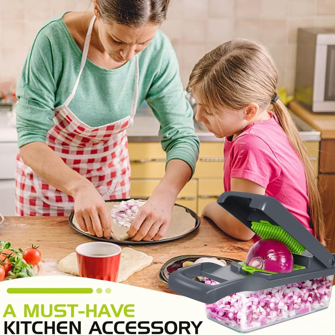 Household multi-function chopper slicing, shredding and dicing fast chopper 14/16-piece set chopper is suitable for the kitchen