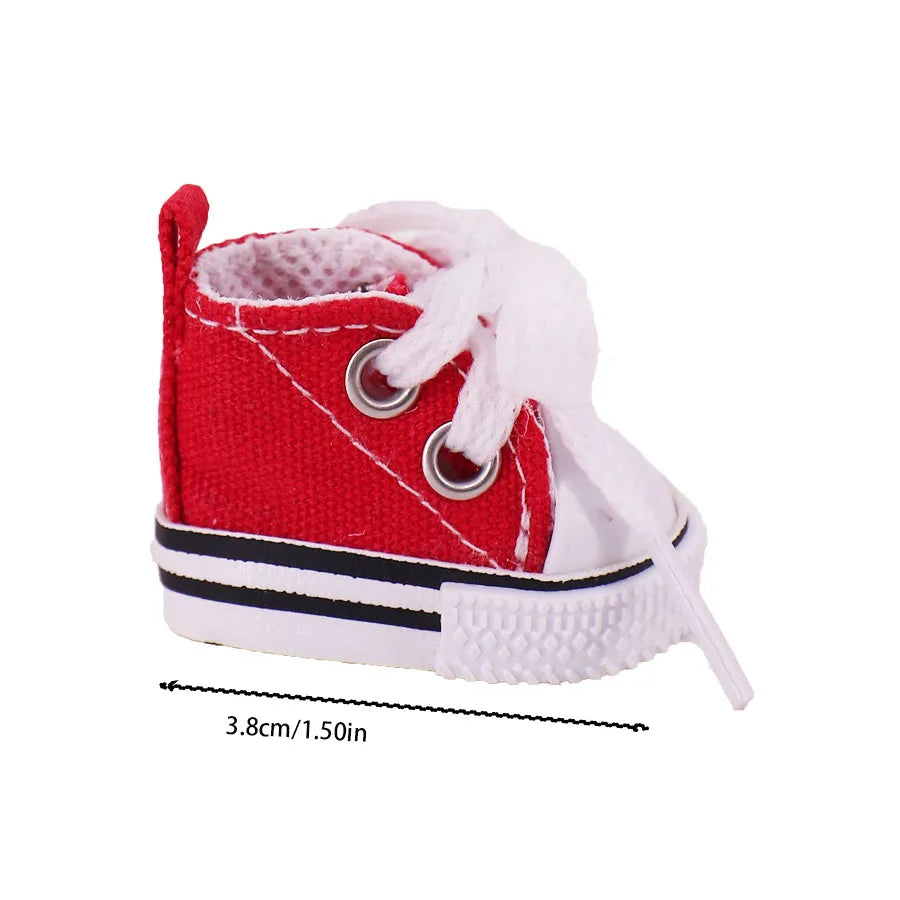 Doll Shoes 3.8Cm Length Canvas Shoe For 17cm Lalbubu Kpop Dolls Accessories Martin Boots Plush labubu Doll,Holiday Gifts