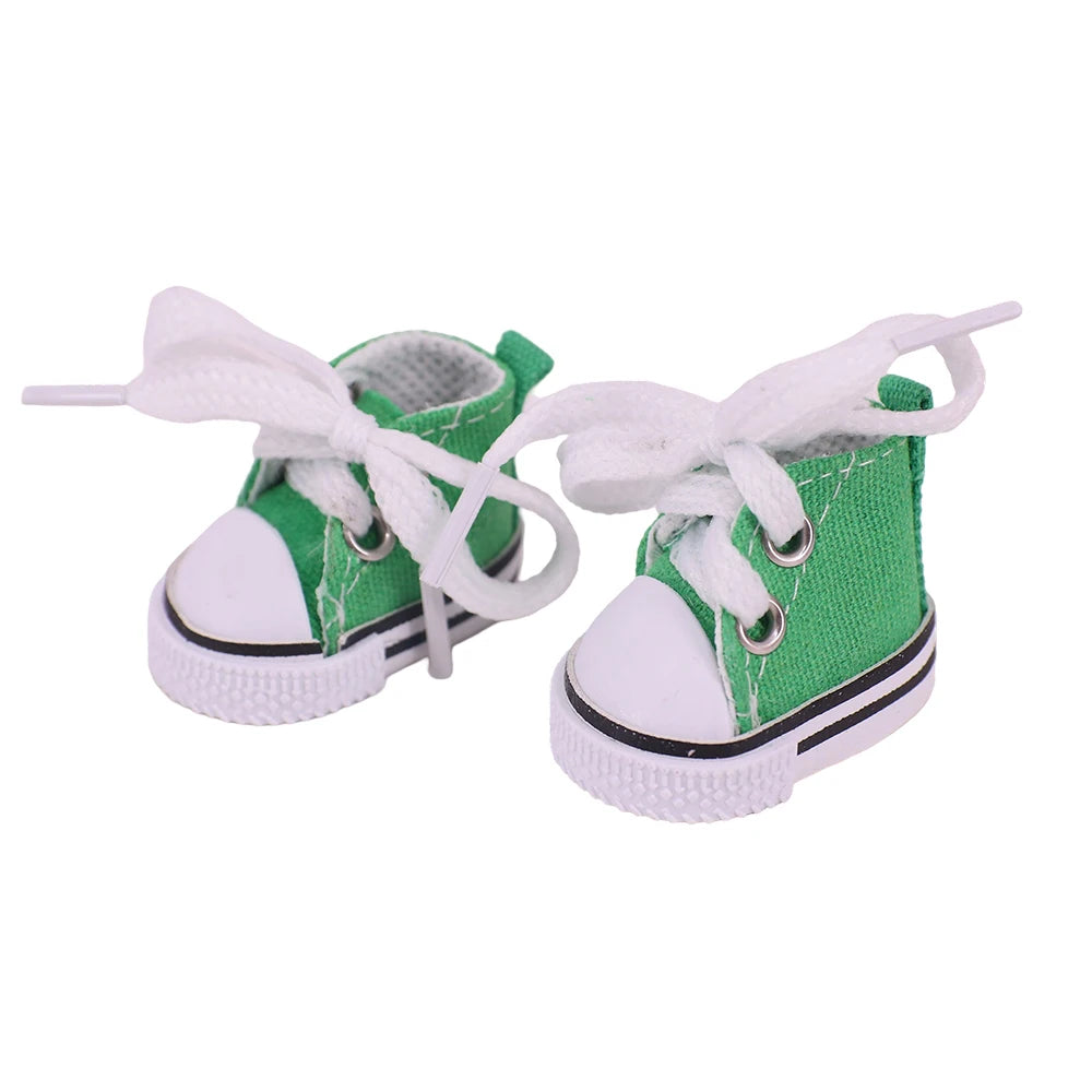 Doll Shoes 3.8Cm Length Canvas Shoe For 17cm Lalbubu Kpop Dolls Accessories Martin Boots Plush labubu Doll,Holiday Gifts