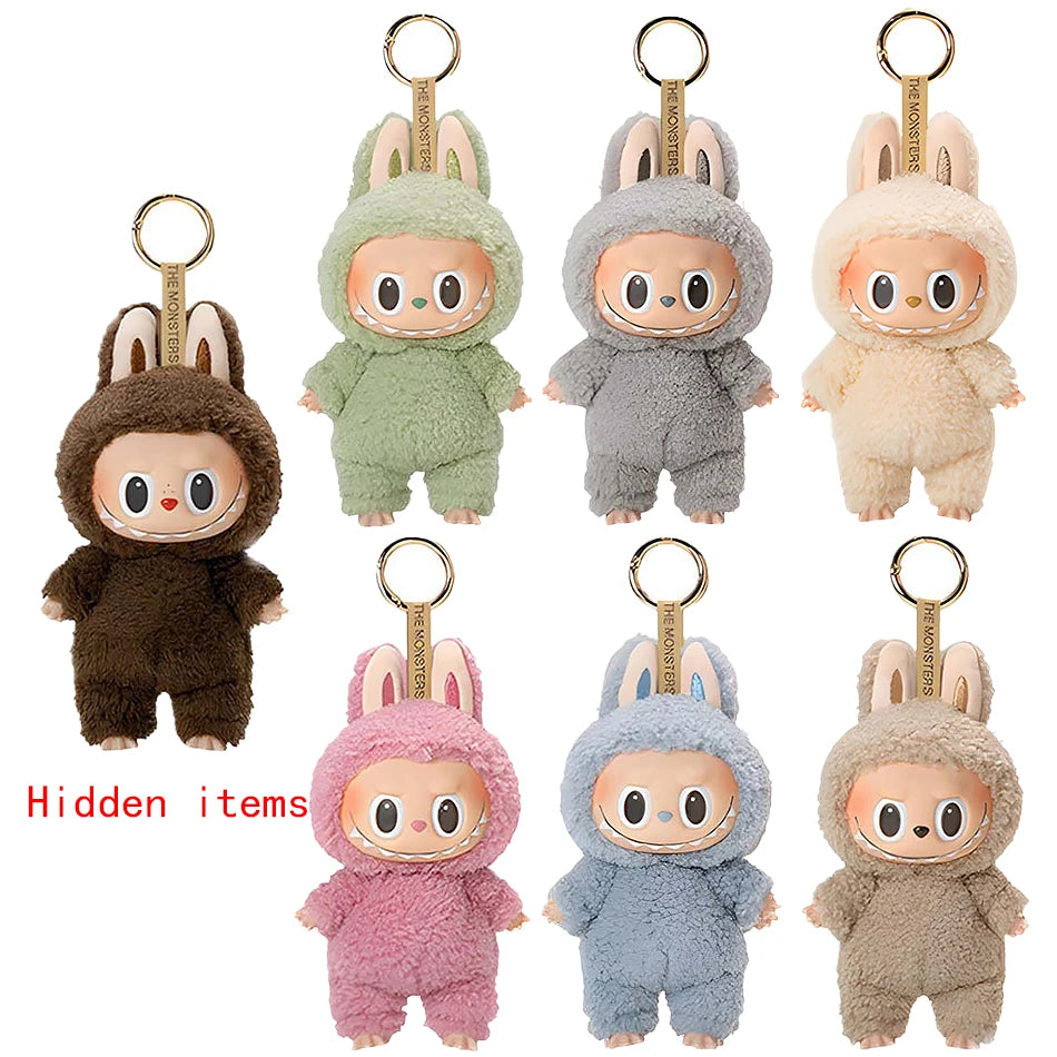 Labbubu Plush Doll Macaroon Action Anime Figure Doll Hobbies Pendant Ornament Cute Mysterious Box Pvc Kid Festival Surprise Gift