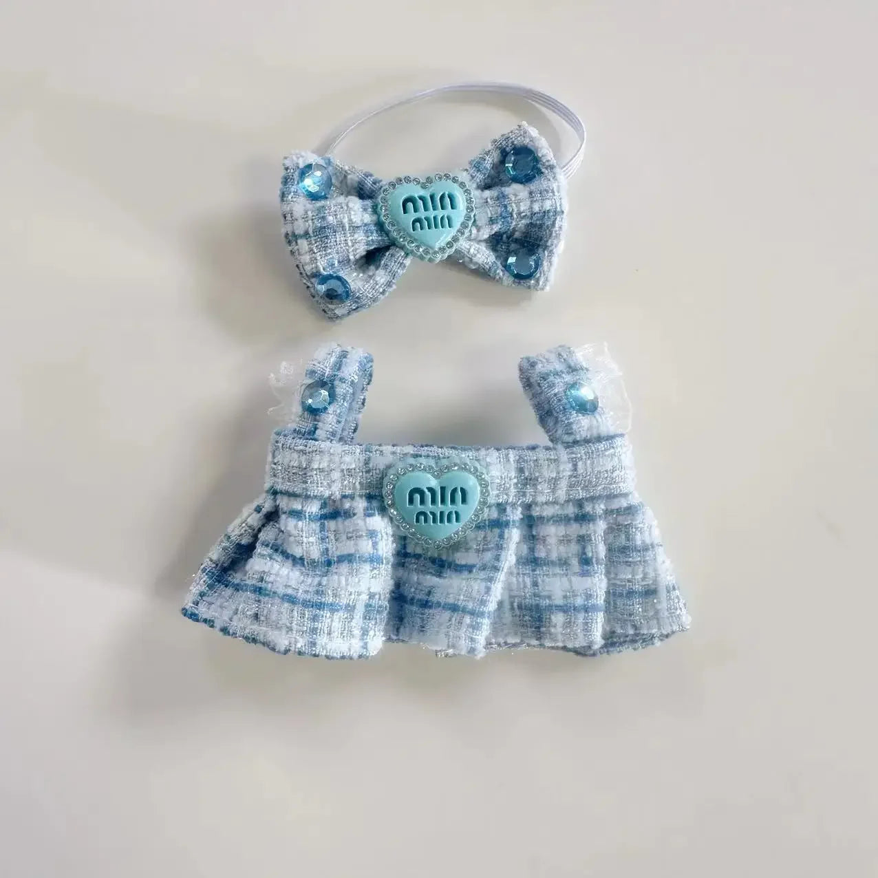 Cute Labubu Doll Outfit Accessories Classic Dress Set for 17CM V2 Mini Dolls Clothing Girl Kid Gift Labubu clothes luxury