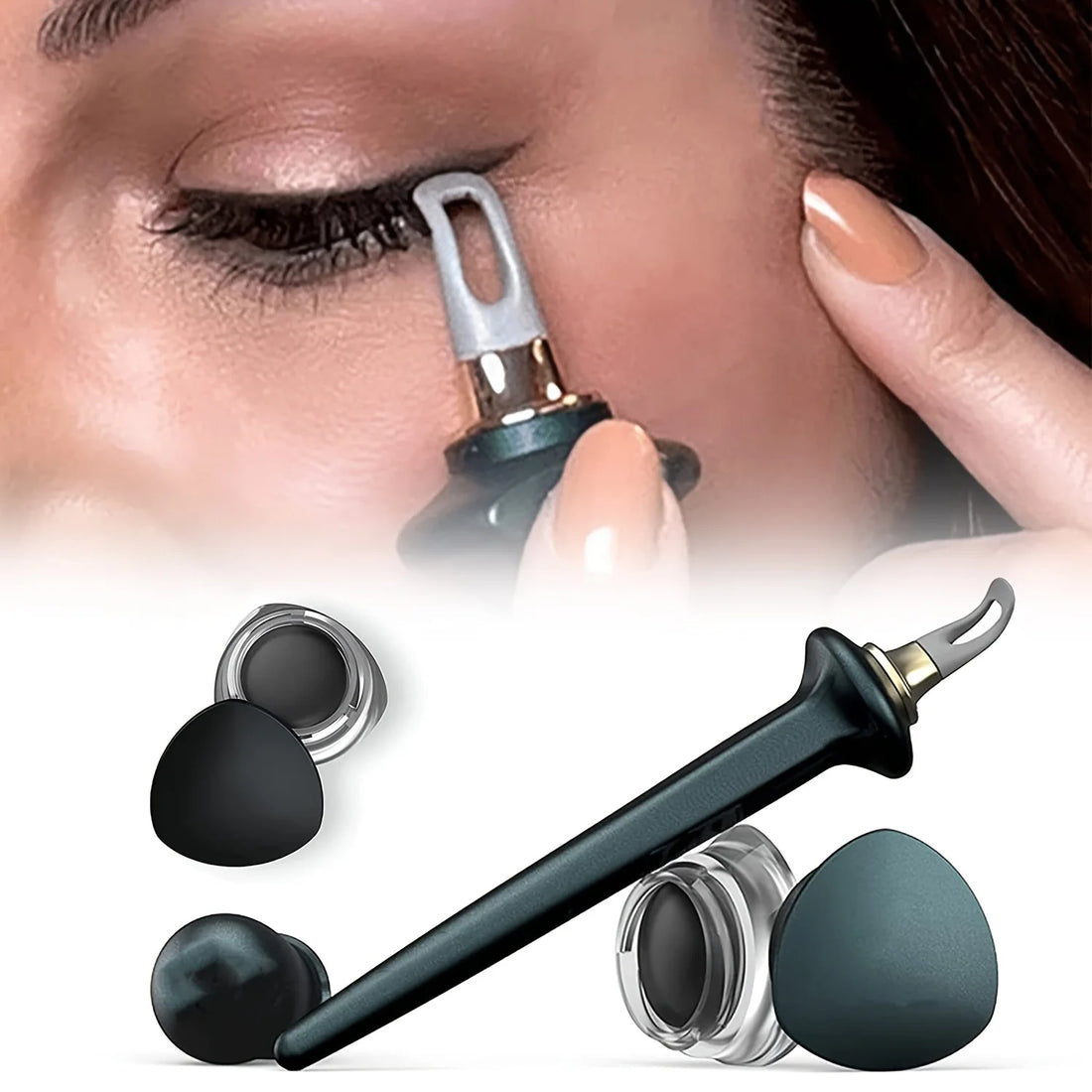 Silicone Eyeliner Brush Black Liquid Eyeliner Eye Make up Super Waterproof Long Lasting Eyeliner Eyes Makeup Cosmetics Tools