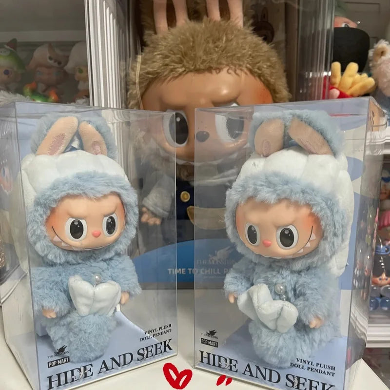 Labubu Keychain Lububu Keyring Labubu Merlion Pendant Mermaid Labubu Children Toy Christmas Gift High Quality Replica Version