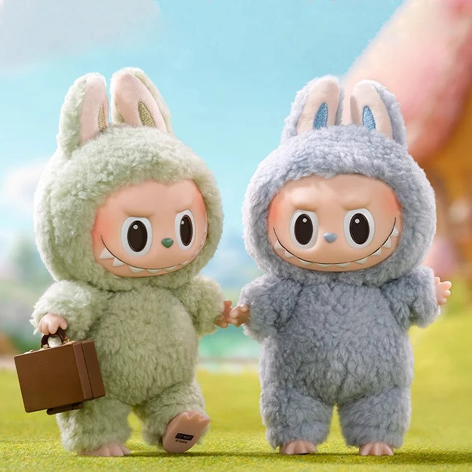 Labbubu Plush Doll Macaroon Action Anime Figure Doll Hobbies Pendant Ornament Cute Mysterious Box Pvc Kid Festival Surprise Gift