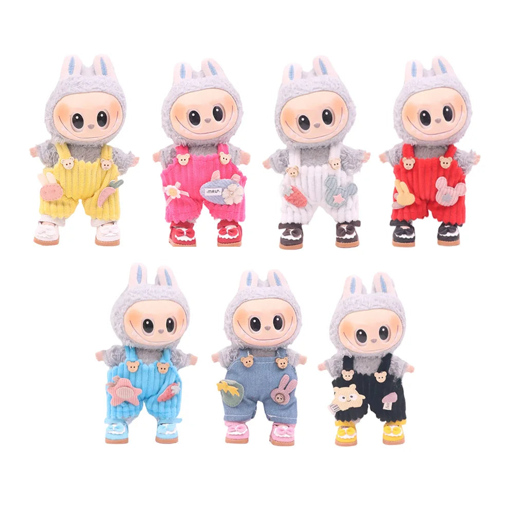 Doll Shoes 3.8Cm Length Canvas Shoe For 17cm Lalbubu Kpop Dolls Accessories Martin Boots Plush labubu Doll,Holiday Gifts