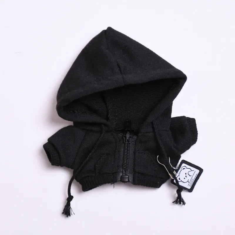 Labubu 17cm Clothes II Idol Dolls Sitting Party The Monster Outfit Accessories Clothing DIY Kids Gift Hoodie And Jeans EM03A