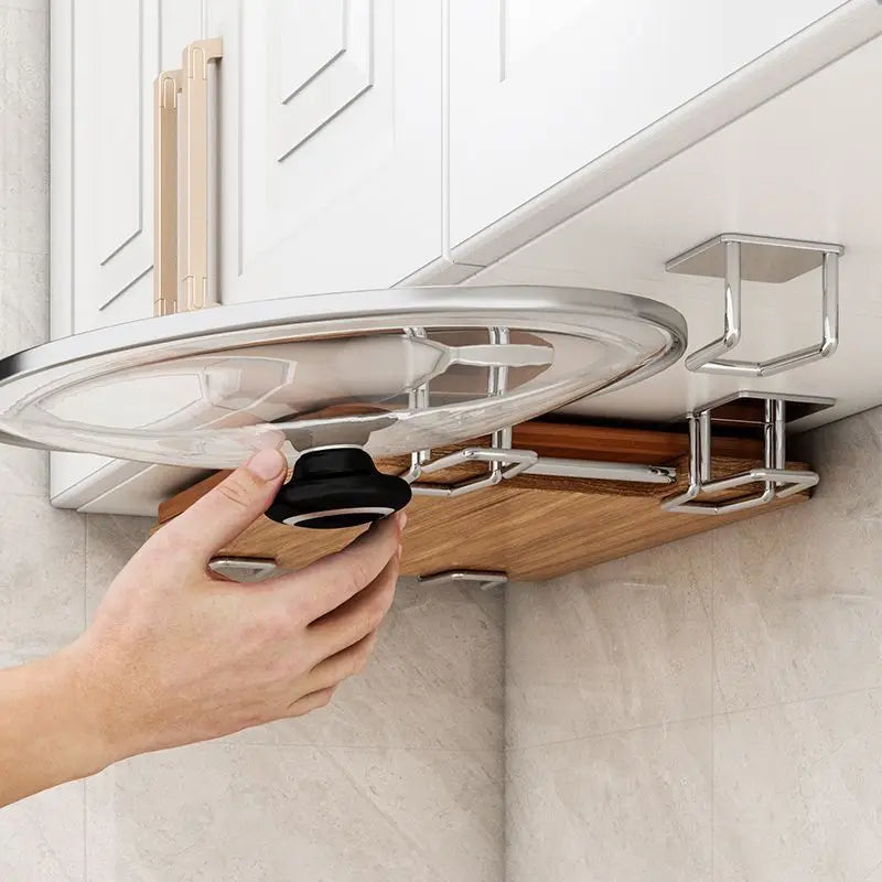 Kitchen Sponge Drainage Rack Stainless Steel Pot Lid Cutting Board Storage Rack Multifunctional Storage Rack Holder KitchenTools