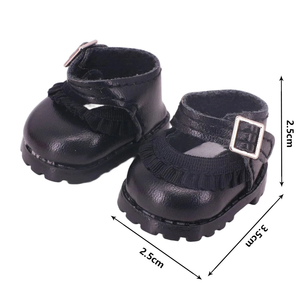 Doll Shoes 3.8Cm Length Canvas Shoe For 17cm Lalbubu Kpop Dolls Accessories Martin Boots Plush labubu Doll,Holiday Gifts