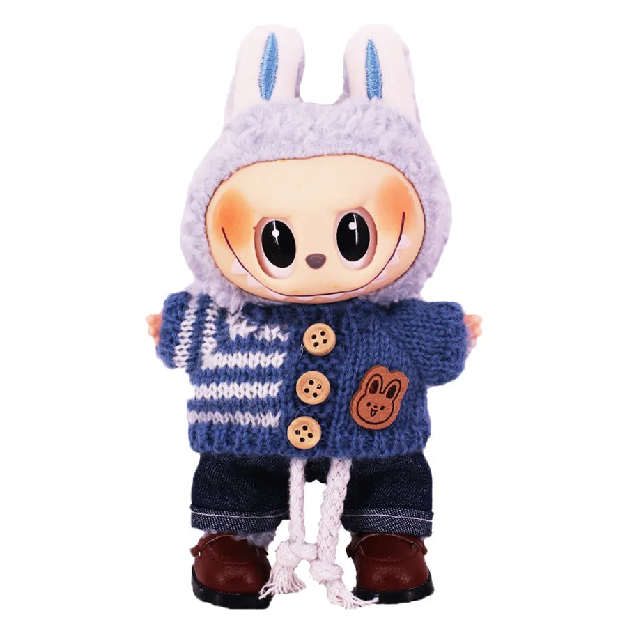 Doll Shoes 3.8Cm Length Canvas Shoe For 17cm Lalbubu Kpop Dolls Accessories Martin Boots Plush labubu Doll,Holiday Gifts