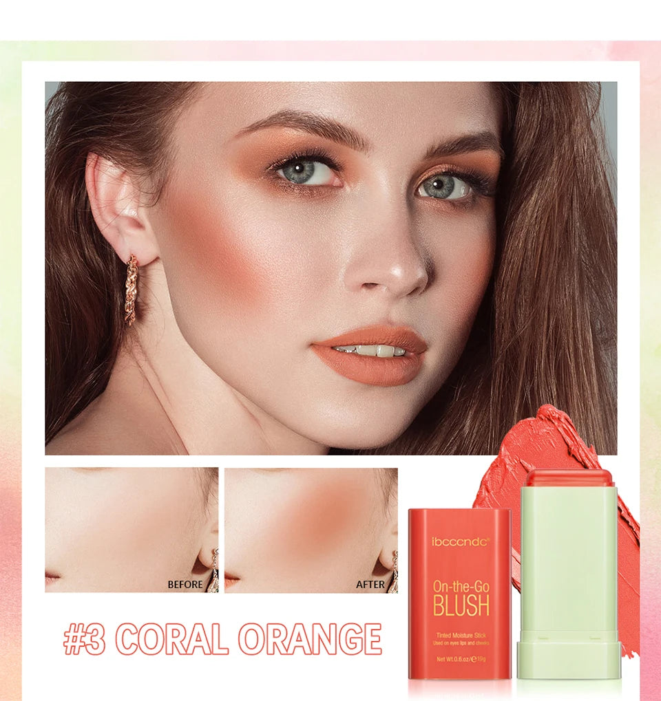 pixiBlush Cosmetic Blush Makeup Products Make Up Blusher Cosmetics Pink Blush in Bar Korean Palette Long lasting Matte Stick
