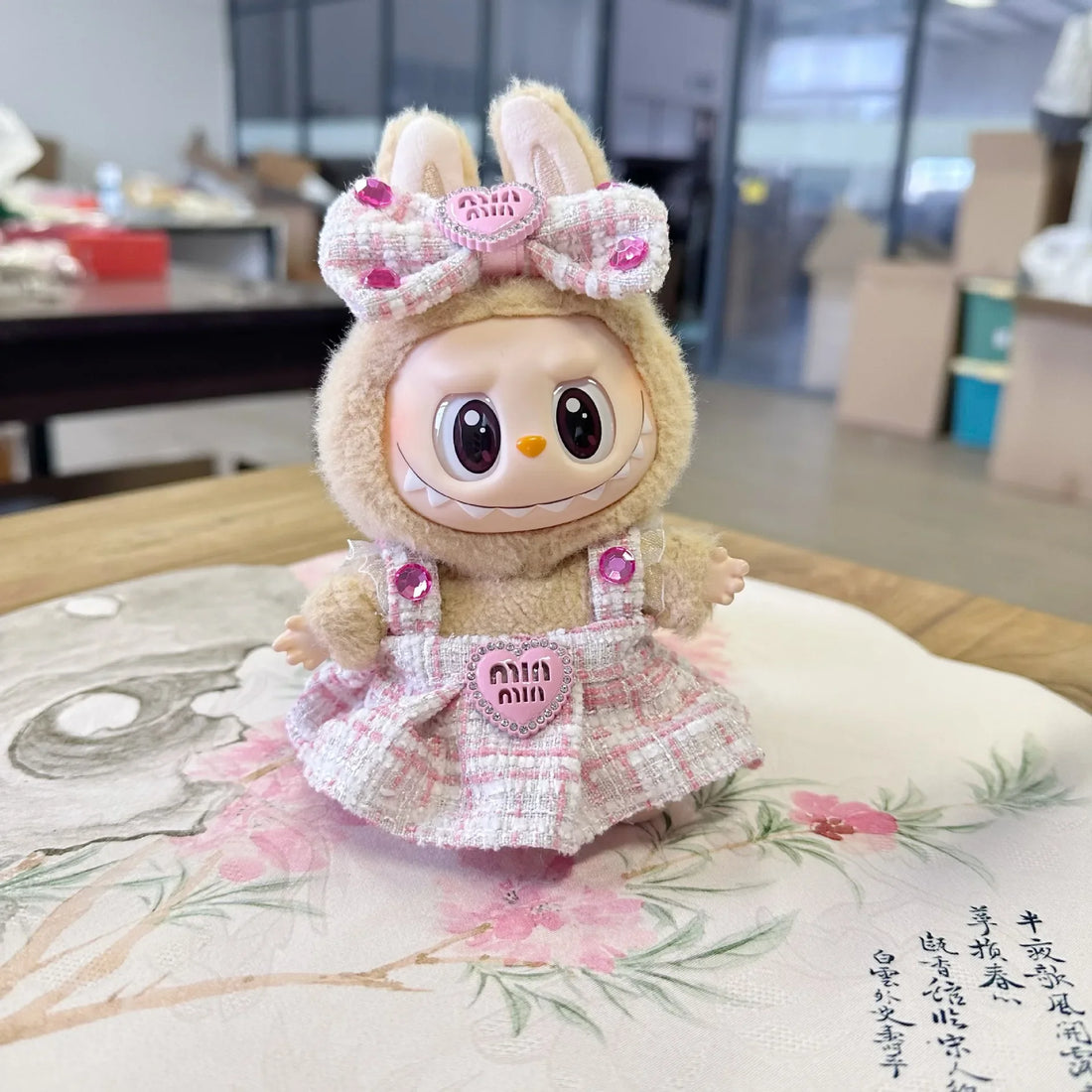 Cute Labubu Doll Outfit Accessories Classic Dress Set for 17CM V2 Mini Dolls Clothing Girl Kid Gift Labubu clothes luxury