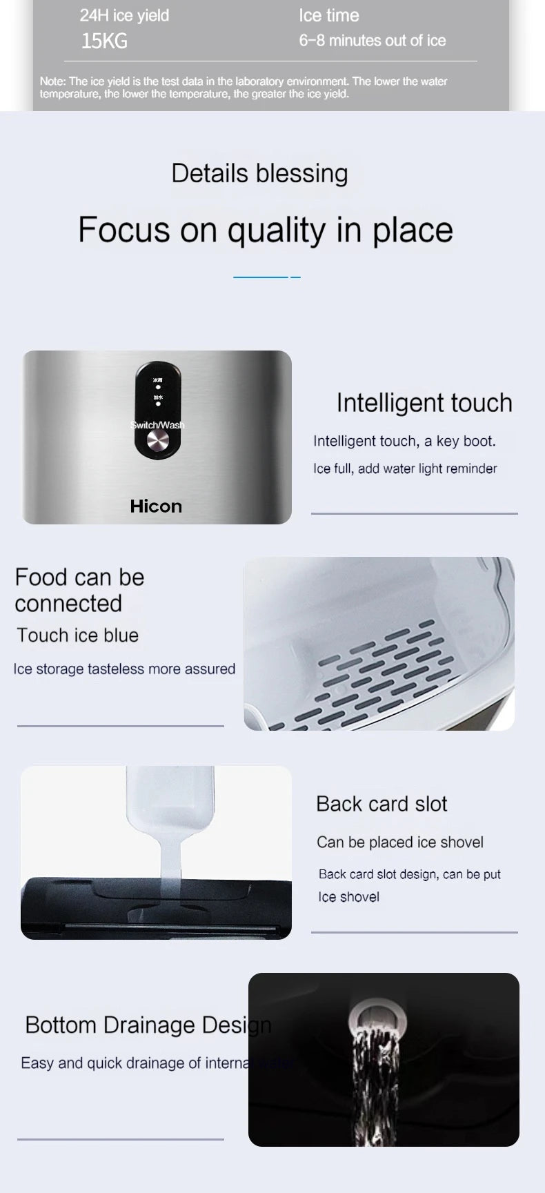 Nugget Countertop Ice Maker, Silonn Chewable Pellet Ice Machine with Self-Cleaning Function,  1.1L 135W 0.7KG