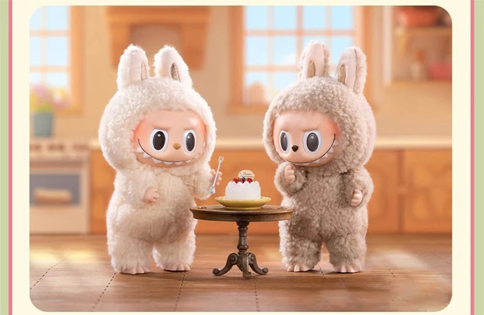 Labbubu Plush Doll Macaroon Action Anime Figure Doll Hobbies Pendant Ornament Cute Mysterious Box Pvc Kid Festival Surprise Gift