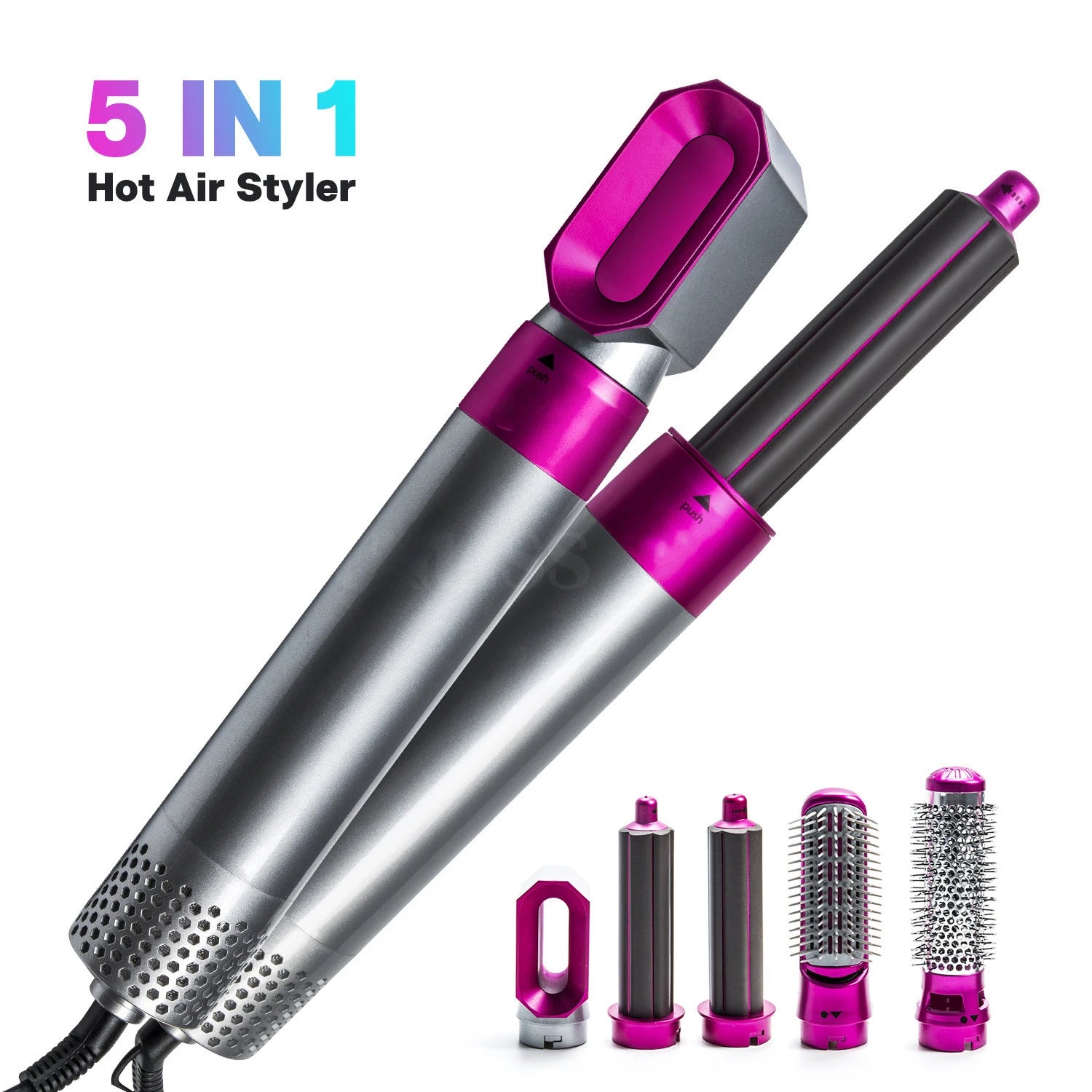 5-in-1 Hot Air Comb Multifunctional Automatic Curler Hair Dryer Hair Straightener professional hair styling tool Dyson Airwrap