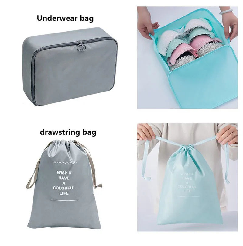 Travel Set Storage Bags Clothes Digital Toiletries Shoes Organizer bag Student Dormitories Clothing Sorting Bags Packing Cubes