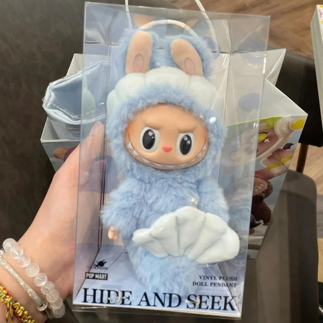 Labubu Keychain Lububu Keyring Labubu Merlion Pendant Mermaid Labubu Children Toy Christmas Gift High Quality Replica Version