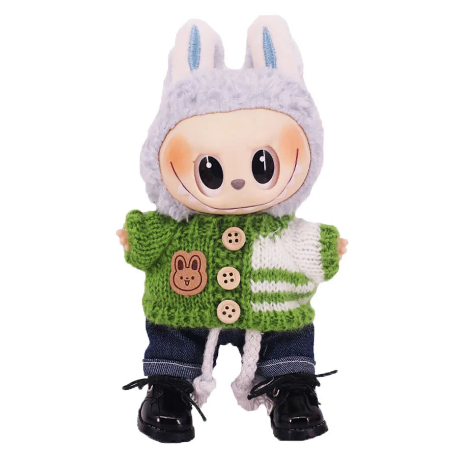 Doll Shoes 3.8Cm Length Canvas Shoe For 17cm Lalbubu Kpop Dolls Accessories Martin Boots Plush labubu Doll,Holiday Gifts