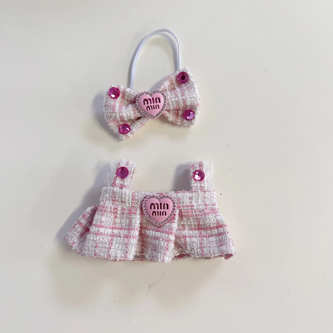 Cute Labubu Doll Outfit Accessories Classic Dress Set for 17CM V2 Mini Dolls Clothing Girl Kid Gift Labubu clothes luxury