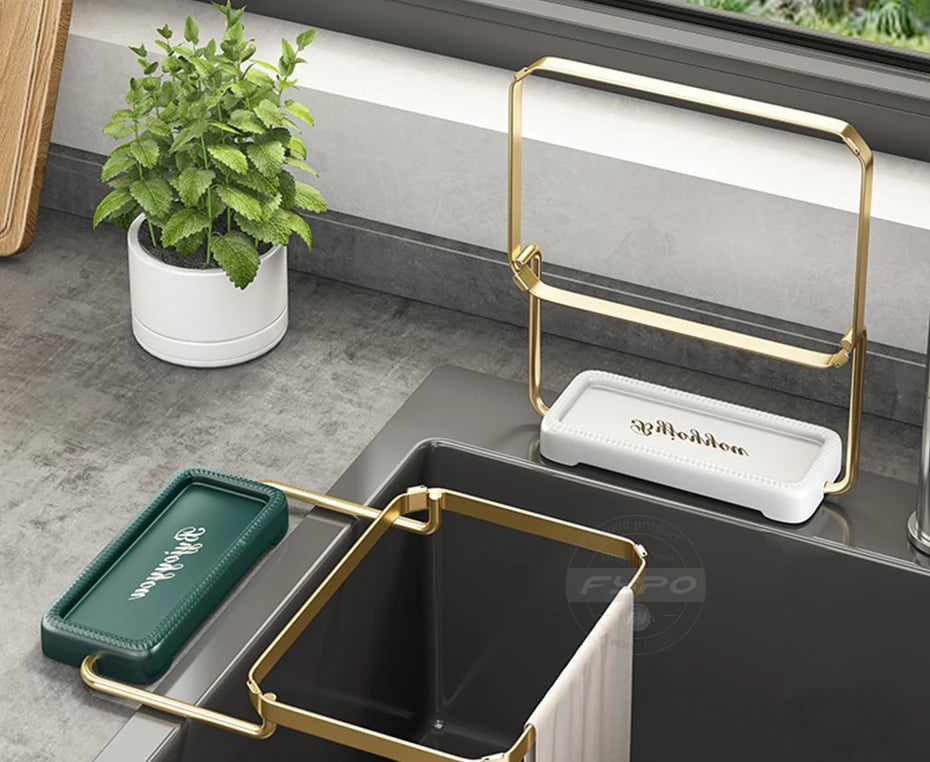Kitchen filter rack Kitchen sink water tank folding water sink filter bag garbage storage frame disposable garbage bag water bag