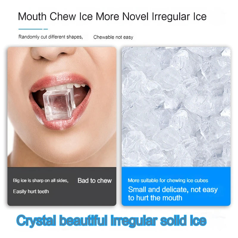 Nugget Countertop Ice Maker, Silonn Chewable Pellet Ice Machine with Self-Cleaning Function,  1.1L 135W 0.7KG